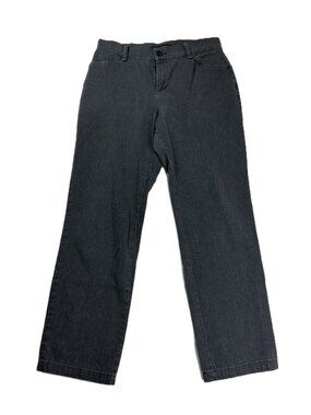 Lee Womens Gray Relaxed Fit Straight Leg Pants -  Size - 10 Medium